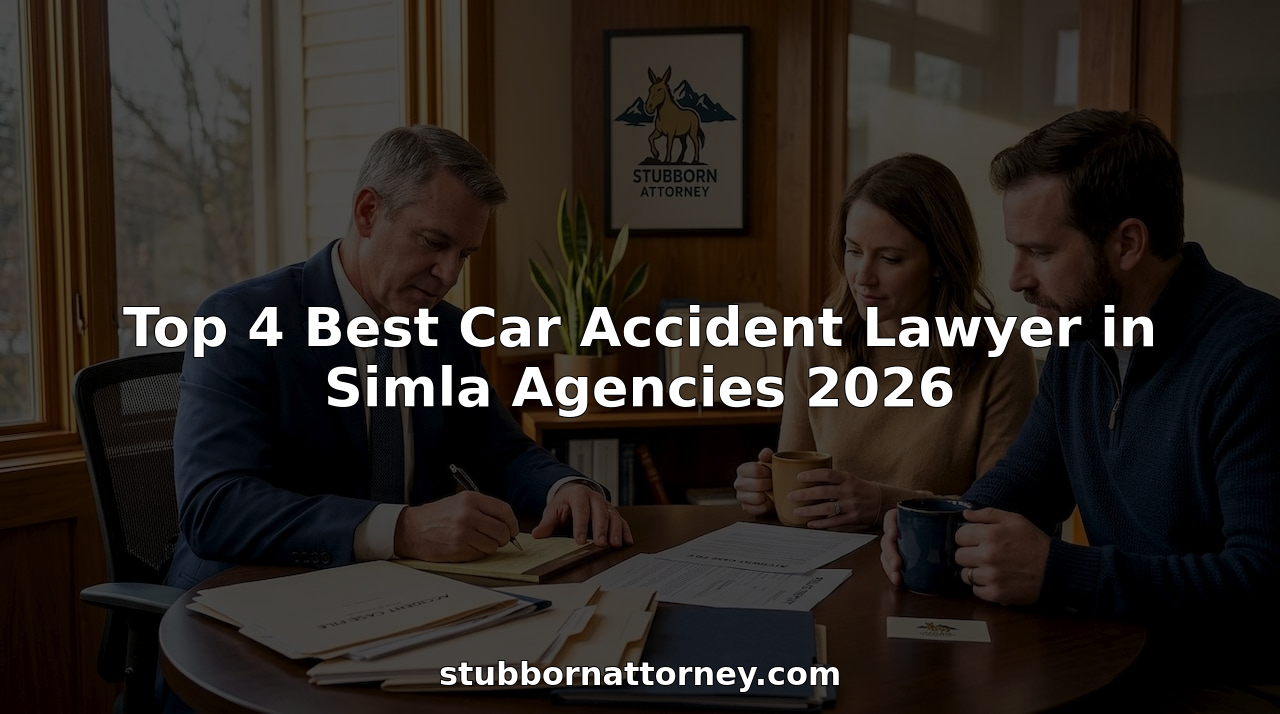 Top 4 Best Car Accident Lawyer in Simla Agencies 2026
