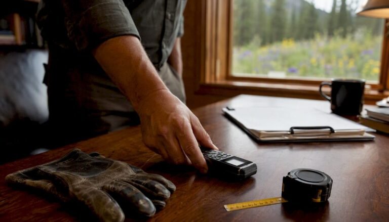 Accident evidence and claim documents on desk