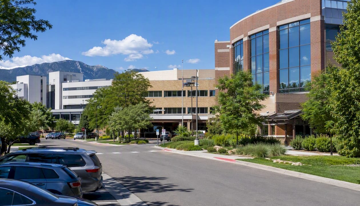 Exteriors of various medical provider buildings