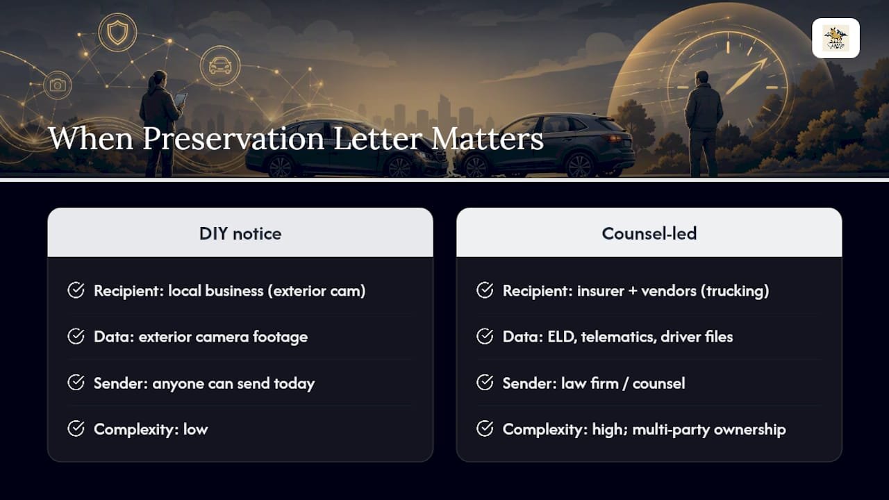 When a Preservation Letter Changes the Outcome of a Case — overview diagram