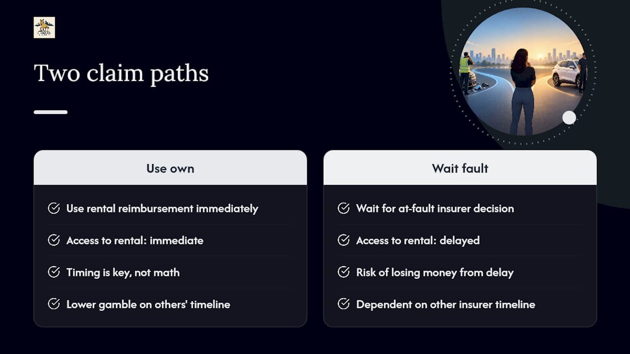 Two paths for handling rental claim timing