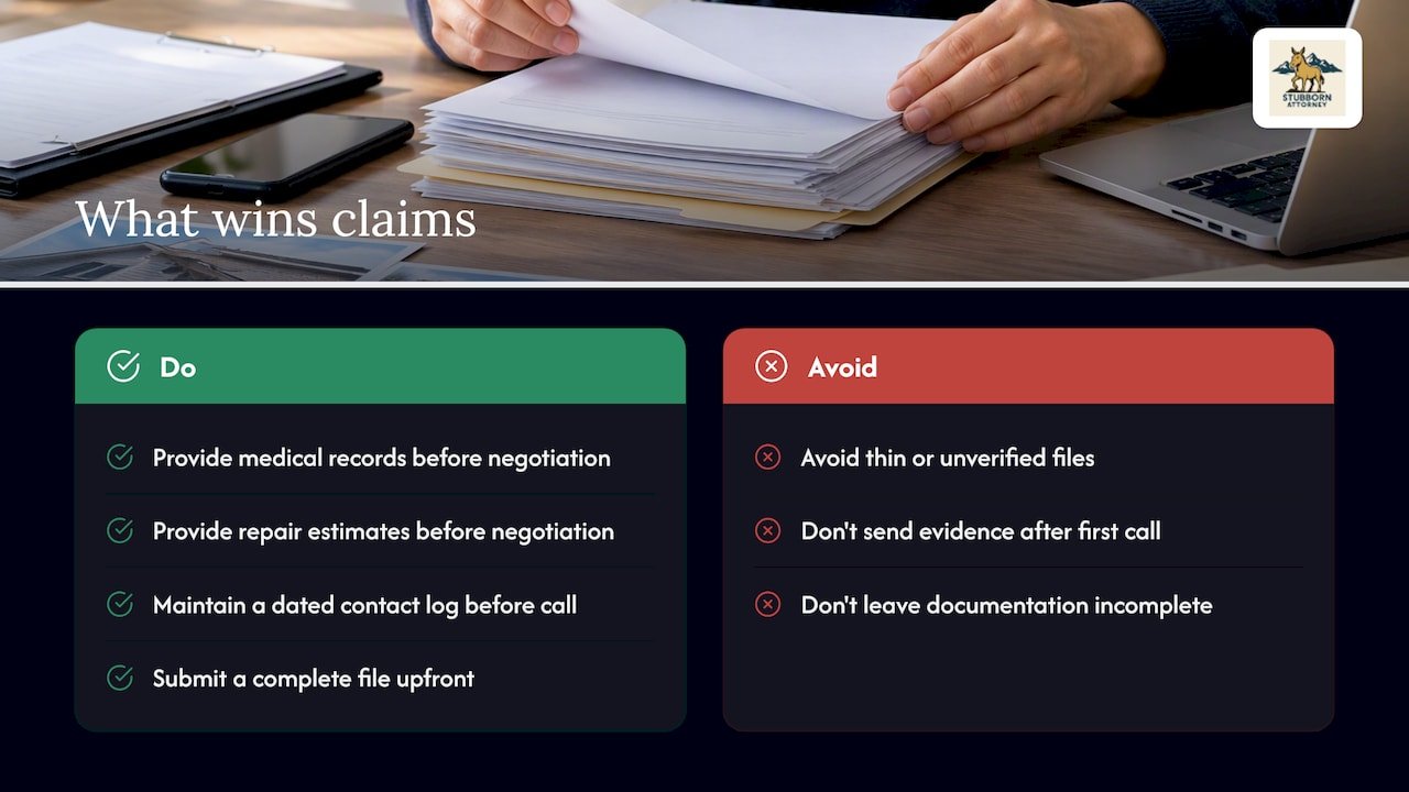 What insurers look for, and what actually wins a claim — overview diagram