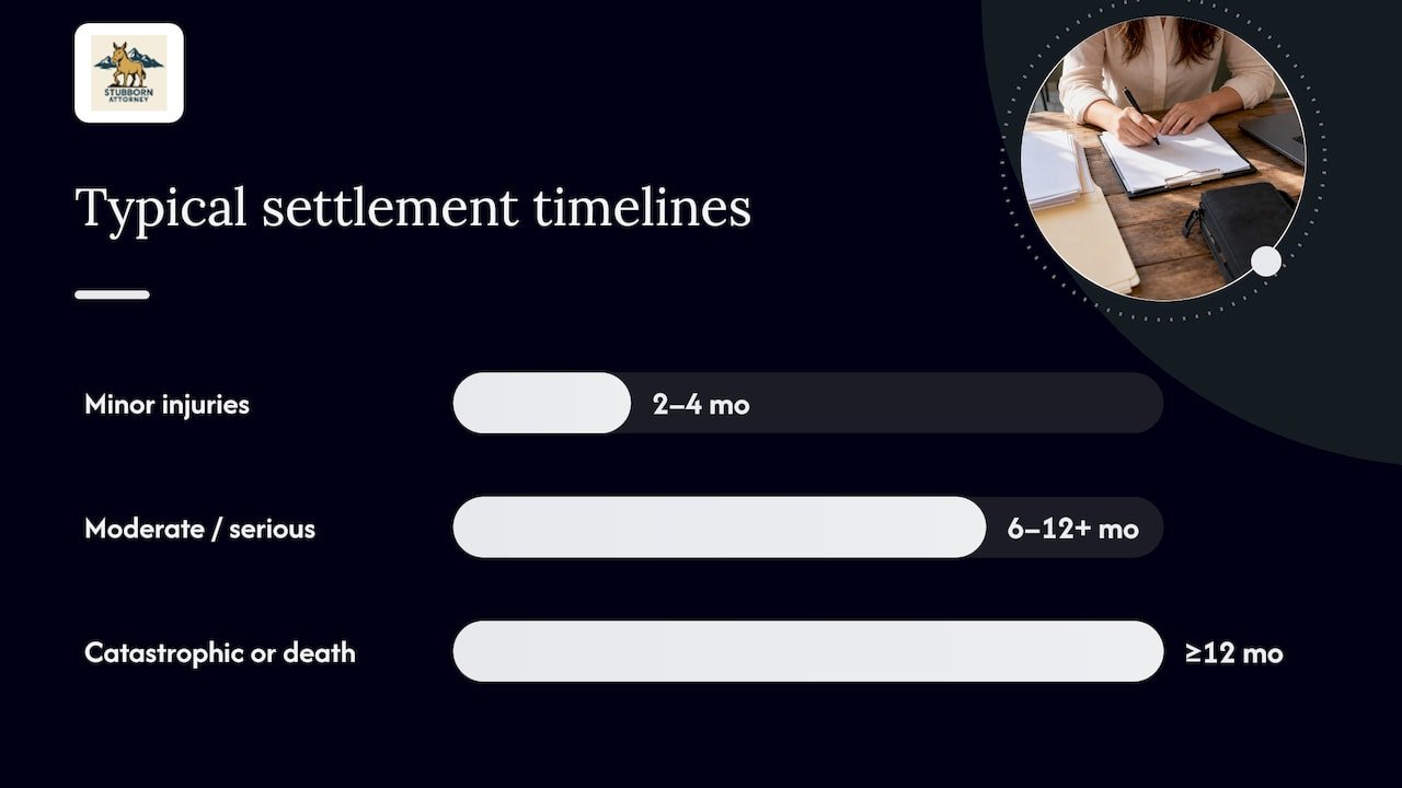 Typical settlement timeline and the steps from crash to payout — overview diagram