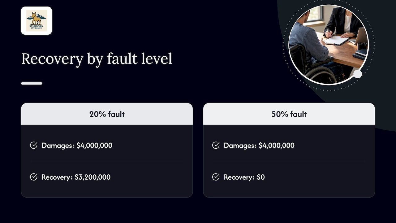 How fault percentage reduces a Colorado claim