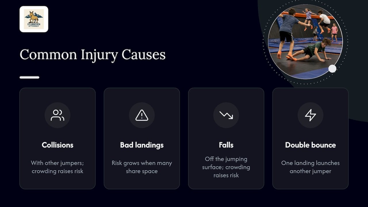 Four common trampoline injury causes
