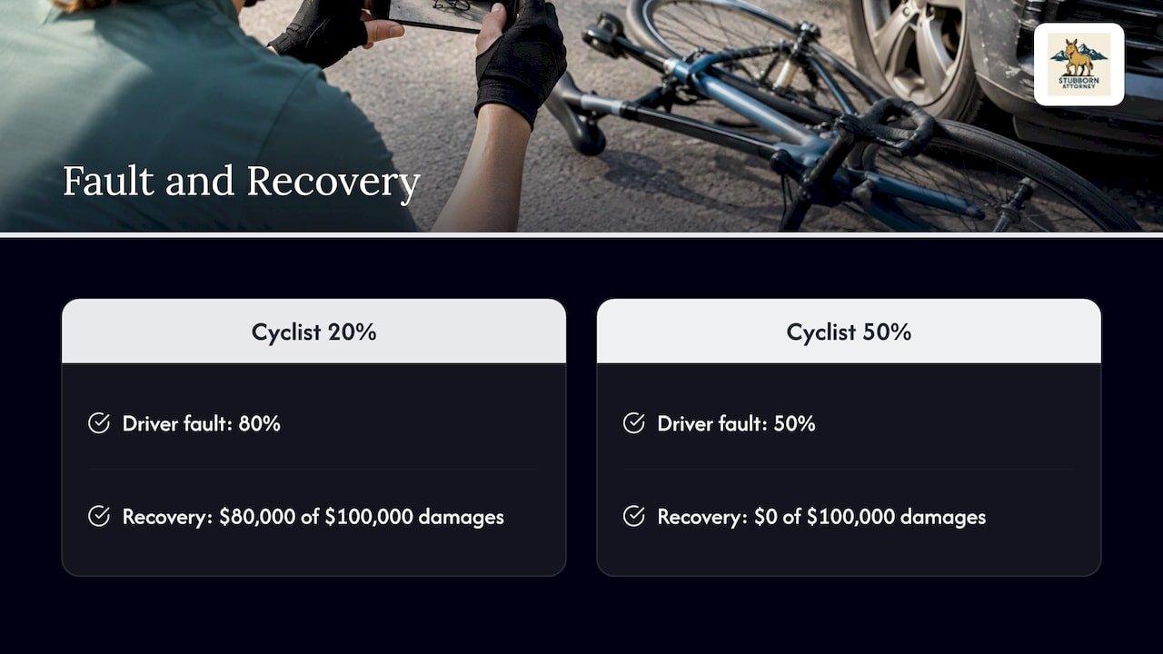 Fault percentages and recovery amounts compared
